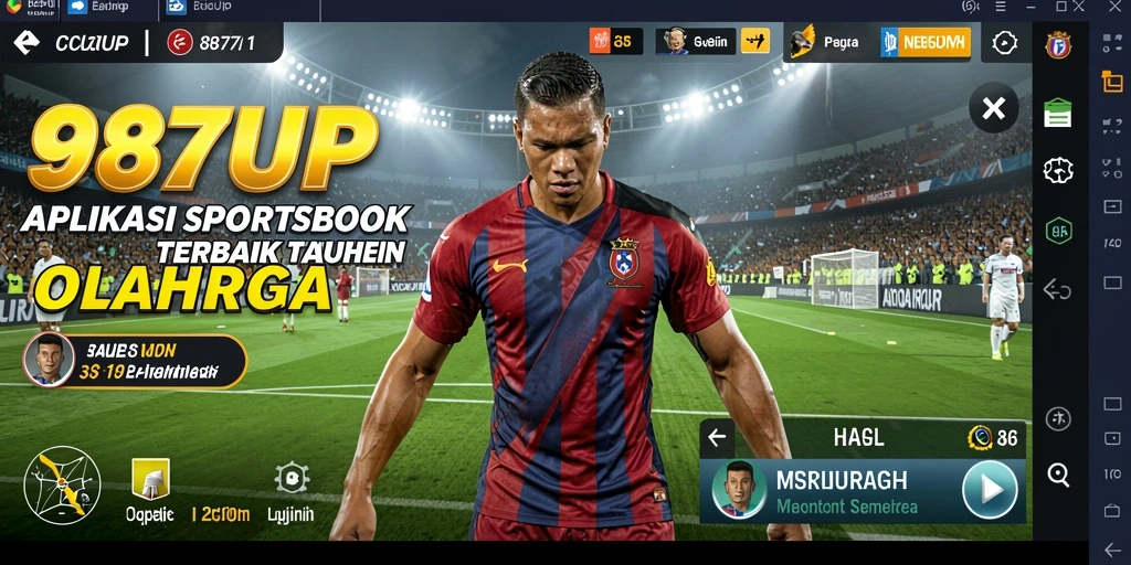 Tampilan gameplay 987UP dengan berbagai opsi taruhan olahraga.