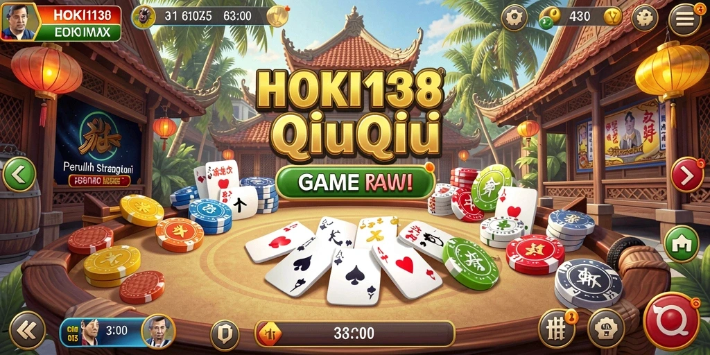 Screenshot permainan HOKI138 yang menampilkan momen seru di QiuQiu.