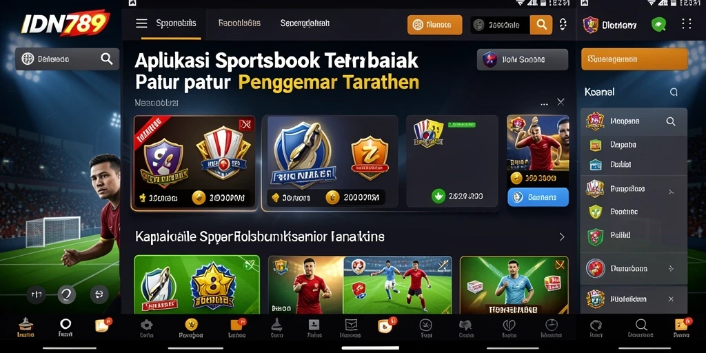 Screenshot gameplay <strong>IDN789</strong> menunjukkan antarmuka sportsbook yang menarik.