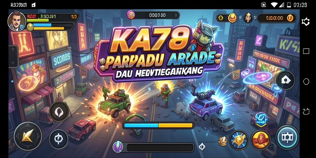 Tangkapan layar gameplay KA789 dengan aksi seru dan tantangan Arcade.