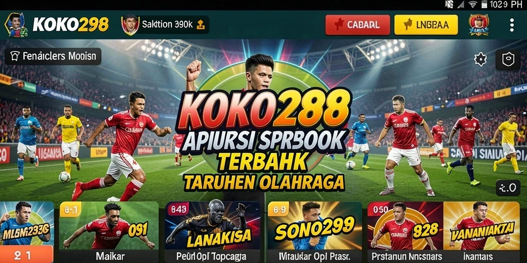 Tampilan menarik dari gameplay KOKO288 dengan berbagai pilihan taruhan olahraga.