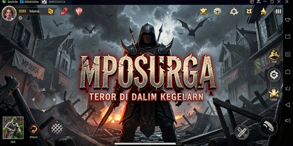 Tampilkan gameplay menyeramkan dengan suasana kelam yang misterius.