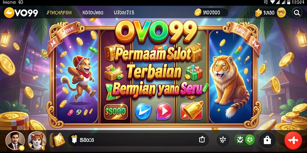 Tampilan menyerukan dari gameplay OVO99 yang penuh warna dan seru.