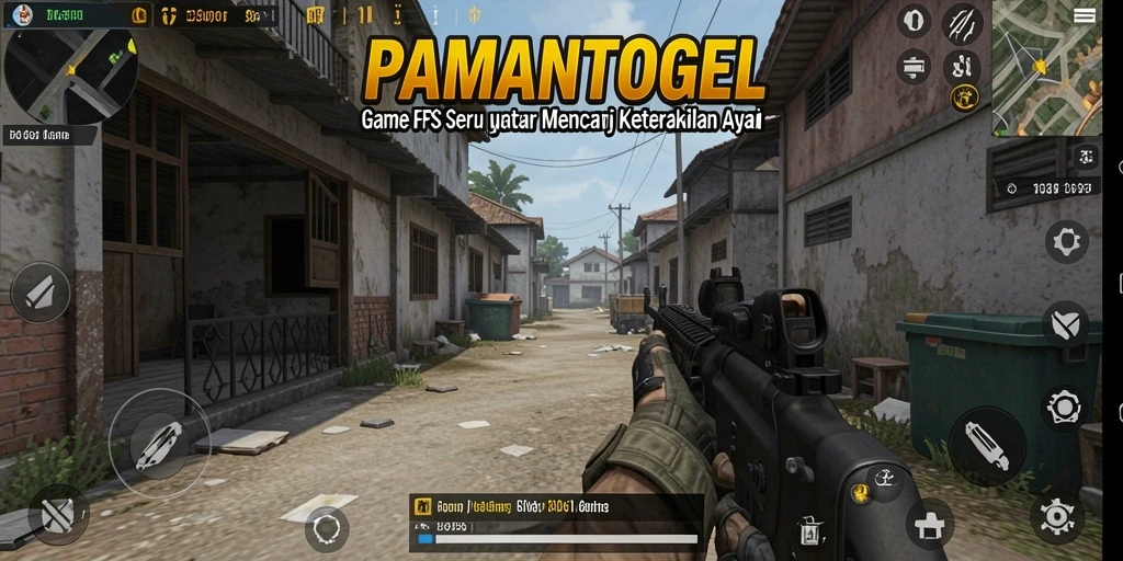Tangkapan layar PAMANTOGEL menunjukkan aksi gameplay FPS yang seru dan mendebarkan.