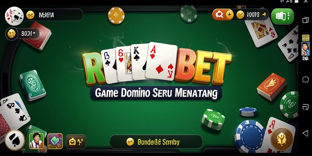 Tampilan gameplay ROKOKBET menampilkan momen mendebarkan dalam permainan Domino.