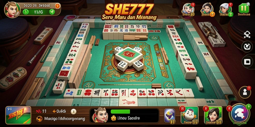 Tampilan gameplay Mahjong yang menantang dan seru