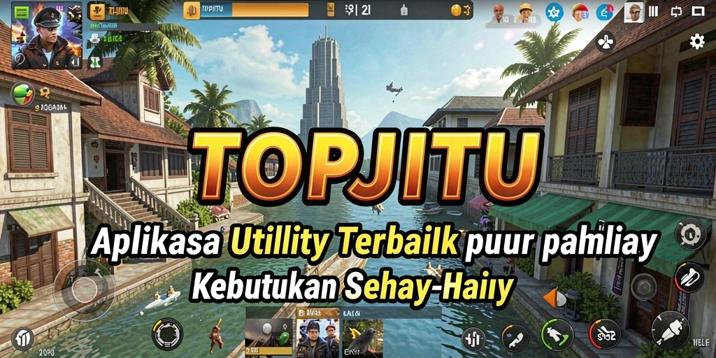 Tampilan antarmuka yang sederhana dan fungsional dari TOPJITU.